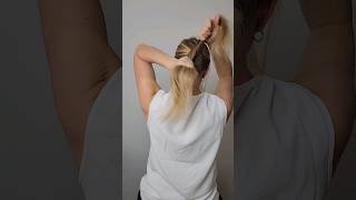 Haarklammer Pferdeschwanz SpringOnShorts easyhairstyles ponytail ponytailhack [upl. by Capwell]