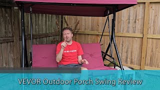 BACKYARD RELAXATION TIME  VEVOR Outdoor Porch Swing Review [upl. by Hacceber280]