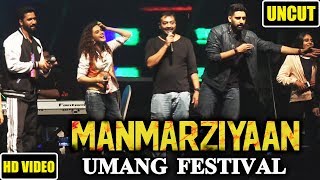 Manmarziyaan Promotion At Umang Festival N M college  Taapsee Pannu Abhishek Bachchan [upl. by Lenroc]