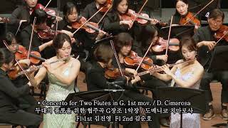 2024년 여수시민오케스트라 도메니코 치마로사  Concerto for Two Flutes in G 1st mov  D Cimarosa [upl. by Grannia]