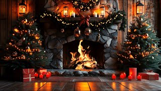 Cozy 4K Christmas Fireplace with Crackling Logs for Relaxation and Holiday Warmth [upl. by Gamali]