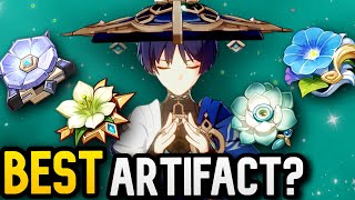 Wanderer Artifacts Comparison  BEST Wanderer build Pavilion Shimenawa Troupe Echoes and more [upl. by Camila]