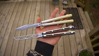 Nabalis Wing Versus Armed Shark Tsunami Balisong Comparison [upl. by Novj]