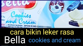 cara bikin leker rasa bella cookies adn creamshortsfeed foodfoodvideoviral [upl. by Ghiselin660]