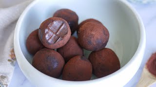 Easy Chocolate Truffles With Liqueur [upl. by Johanan669]