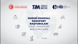 HUSUSİ DAMGALI PASAPORT BAŞVURULARI YEŞİL PASAPORT [upl. by Emmery89]