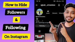 How To Hide Instagram Following and Followers List [upl. by Gnivre]