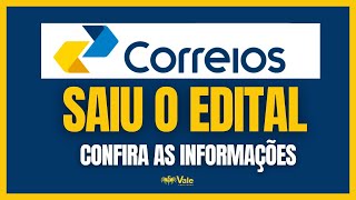 ANÁLISE DO EDITAL CORREIOS  NÍVEL MÉDIO [upl. by Helbonnas]