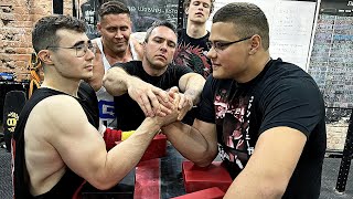 SCHOOLBOY VS AKIMBO 69  ARM WRESTLING FIGHT 2023 [upl. by Iridissa610]