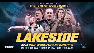 2023 WDF Lakeside World Championships  The Draws with Scott Mitchell and Trina Gulliver [upl. by Joela319]