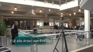 DJ VOSSI Paket Mega  Aufbau Traversensystem 4x4x3m  Zeitraffer [upl. by Assirrac]