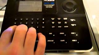 Alesis SR16 Easily set Tempo by tapping [upl. by Ilanos]