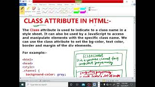 HTML TUTORIAL LECTURE  29DIV ELEMENT CLASS ATTRIBUTE EXPLANATION WIT EXAMPLE ECL365CLASSES [upl. by Atsok]