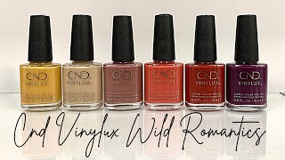 CND Vinylux Wild Romantics Collection  Fall 2021 LIVE SWATCH ON REAL NAILS [upl. by Dasi]