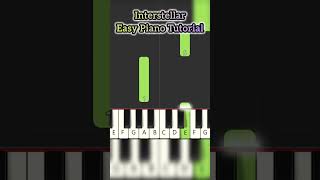 Interstellar Main Theme Piano Tutorial for Beginners [upl. by Akinna479]