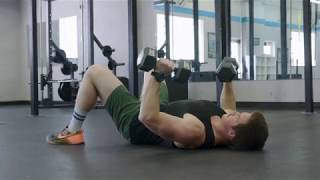 Dumbbell Floor Press  STRONGER CHEST AND TRICEPS [upl. by Llevrac]