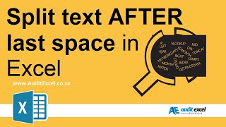 Extract text number AFTER last space in Excel [upl. by Richella662]