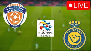 🔴Al Fayha vs Al Nassr LIVE  AFC Champions 2024 Matchday Cristiano Ronaldo Video Game Simulation [upl. by Ainaled]