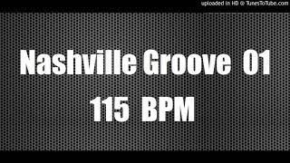 Nashville Groove 115 BPM  Drum Backing Track  Country 01 [upl. by Sirret]