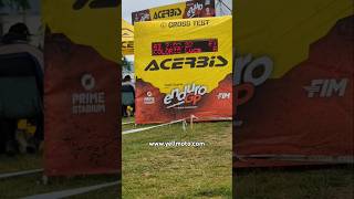 Luca Colorio Crosses the finishing line on Acerbis Cross Test Sunday Afternoon GP Enduro Of Wales [upl. by Einahteb]