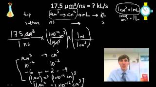 Honors Chemistry units with exponents and multidimensional problems [upl. by Llien]