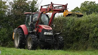 Hedge Cutting with Case IH Farmall amp McConnel Trimmer  Hedge Cutting 2023 [upl. by Moselle]