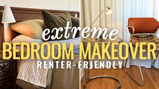 EXTREME Bedroom Makeover ONLY Using Thrifted Decor amp EASY DIY Renter Friendly Ideas [upl. by Petty155]