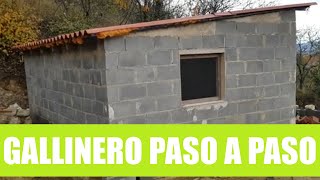 Como construir gallinero casero de bloques de hormigónAprende a construirlo paso a pasoSeñor Grey [upl. by Coshow]