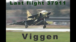 Viggen 37911 sista flygning [upl. by Loree818]