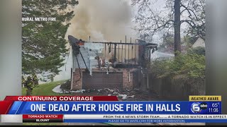 One person two dogs killed in Halls house fire [upl. by Aneeres154]