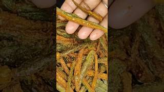 Crispy Ladys Finger Masala Fryಗರಿಗರಿಯಾದ ಬೆಂಡಿಕಾಯಿ ಮಸಾಲಾ ಫ್ರೈ India Dandeli Youtubeshorts [upl. by Roseline]