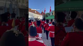 Mercian​​​​​​​ and Fusilier Band bring the noise to the streets of Denmark [upl. by Olly]