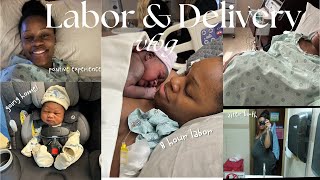 LABOR AND DELIVERY VLOG  Water broke before induction date  First Time Mom  Positive Experience [upl. by Bartholomew]