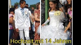 SCHOCKIEREND 😲HEIRATEN MIT 14 JAHREN Feiern und Hochzeiten lustige Roma Balkan [upl. by Ahsiugal]