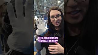 VR GLOVE allows you to FEEL DIGITAL OBJECTS ces2024 shorts [upl. by Sherwood]