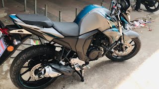 Yamaha FZS version 2 new colour  fzs v2 2024  FI Double Disc  latest model  Matt Grey  স্বজন [upl. by Roosevelt]