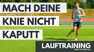 Knieschmerzen durch zu wenig Kniehub mit LauftechnikTraining in den Griff bekommen [upl. by Sherourd]