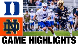 1 Notre Dame vs 3 Duke Lacrosse Highlights  2024 College Lacrosse  NCAA Lacrosse [upl. by Nickelsen]