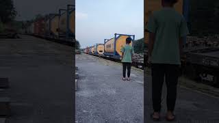 ISO tank yellow video ktmb train trending shorts reels happy [upl. by Lester736]