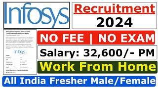 Infosys Recruitment 2024  Infosys Fresher Jobs 2024  Infosys Job Vacancy 2024  Salary ₹34000 [upl. by Etyak]