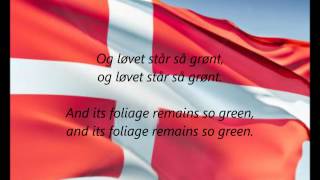 Danish National Anthem  quotDer Er Et Yndigt Landquot DAEN [upl. by Nawyt]