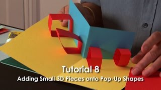 PopUp Tutorial 8  Adding Small 3D Pieces onto PopUp Shapes [upl. by Sheldon709]