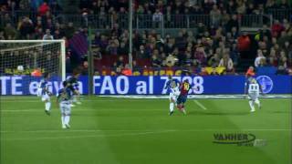 Lionel Messi Goal vs Malaga HD [upl. by Fechter450]