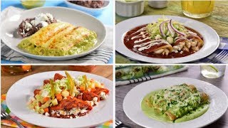 4 Recetas de Enchiladas Mexicanas [upl. by Merat]