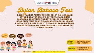 Pengumuman Juara Lomba Gelaran Dua Festival Bulan Bahasa Tahun 2024 [upl. by Noffets]