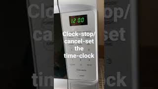 set clock cookworks microwave [upl. by Arnulfo]