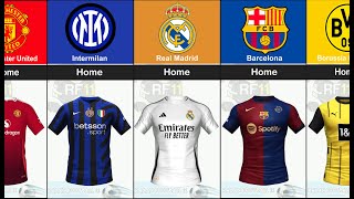 LEAKED JERSEY EUROPEAN CLUBS 20242025  Bocoran Jersey Klub Sepakbola Eropa 202425 [upl. by Crosse657]