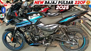 🥳New 2025 Bs7 Model BAJAJ PULSAR 220F Blue Colour Review🔥 220F 2024 Features Price Mileage [upl. by Kirsch420]