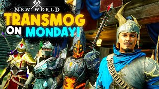 TRANSMOG ON MONDAY With Elite Chest Drop Chance Percentage ⚔️New World [upl. by Brom]