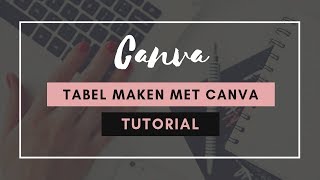 Tabellen maken met Canva 20 [upl. by Siulegroj192]